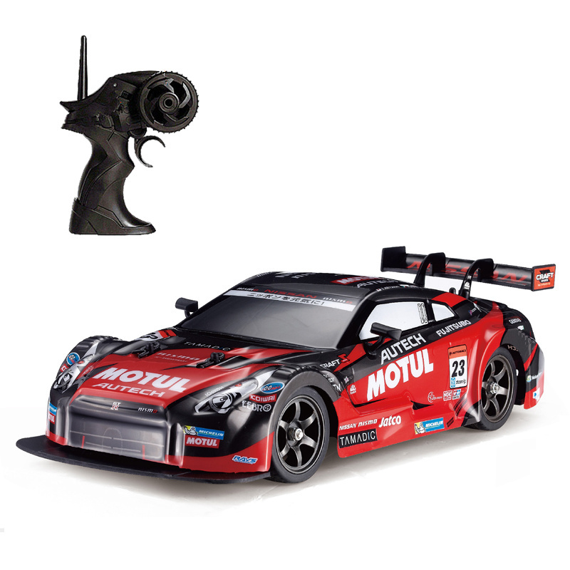 RC race car GTR Toy Model Cars 1:16 2.4g drift high speed rc car 18KM/H with removable wheels and Rechargeable Battery