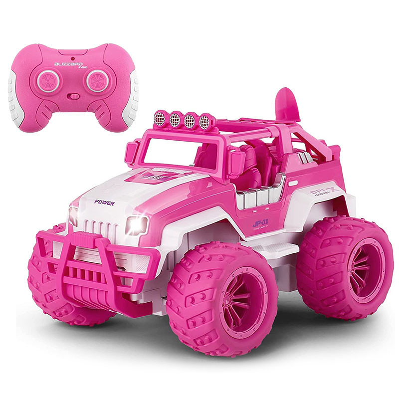 Pink Remote Control Big Truck for Girls Electric Offroad RC Cars High-speed Vehicle Racing Car