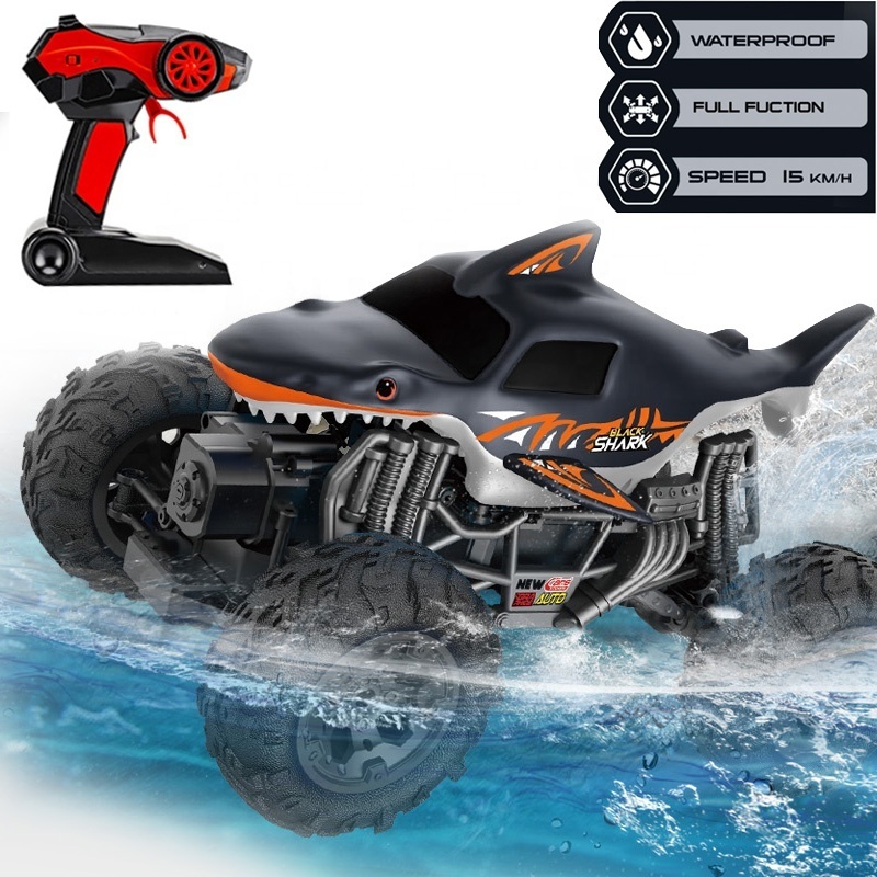 ZIGOTECH 1/16 Shark Rc Land And Water 15KM/H Remote Controlled Amphibious Car Toy