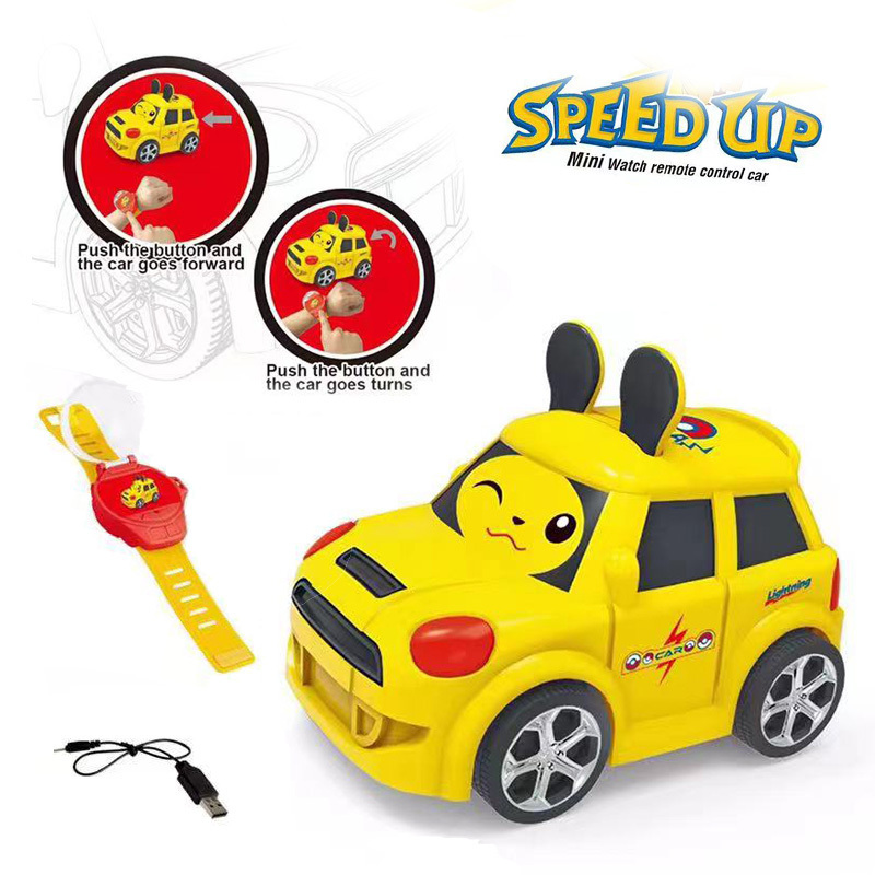 Mini Cartoon Vehicle Watch Control Toy Remote Control Car For Girl