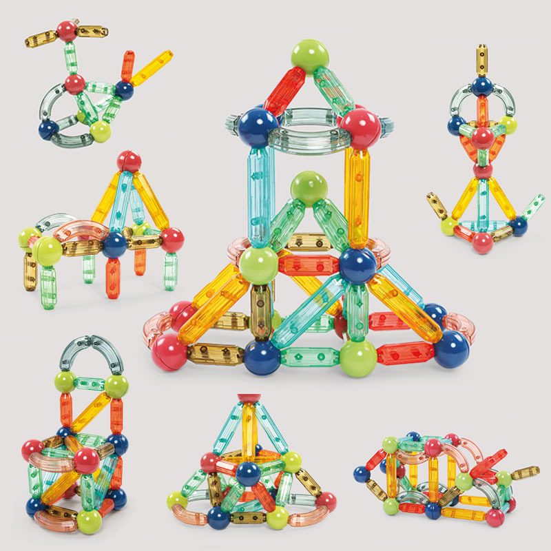 Latest Creative 3D Tiles Xinbida Magnetic Building Blocks for Kids