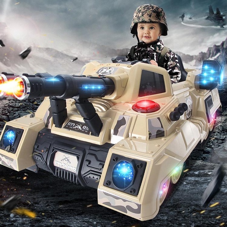 wholesale cheap 12v kid car Zigotech with remote control/baby ride on car/ big kids drive battle tank Zigotech toys car