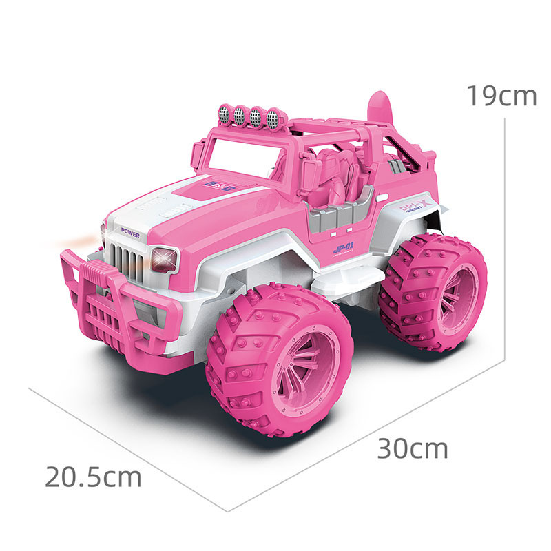 Pink Remote Control Big Truck for Girls Electric Offroad RC Cars High-speed Vehicle Racing Car