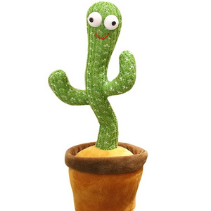 New design Soft Plush Electric Toys Stuffed Dancing Singing Cactus