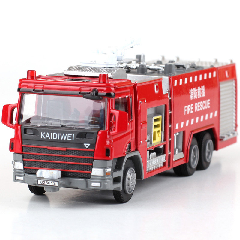 Diecast Toys Fire Model Truck Toy Vehicle Recovery Set of 5