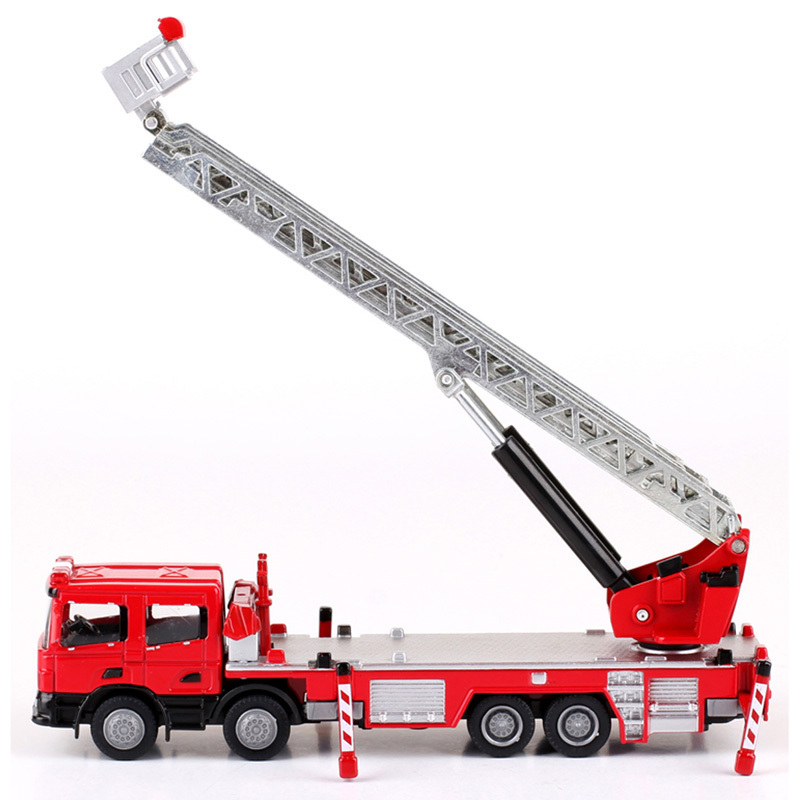 Diecast Toys Fire Model Truck Toy Vehicle Recovery Set of 5