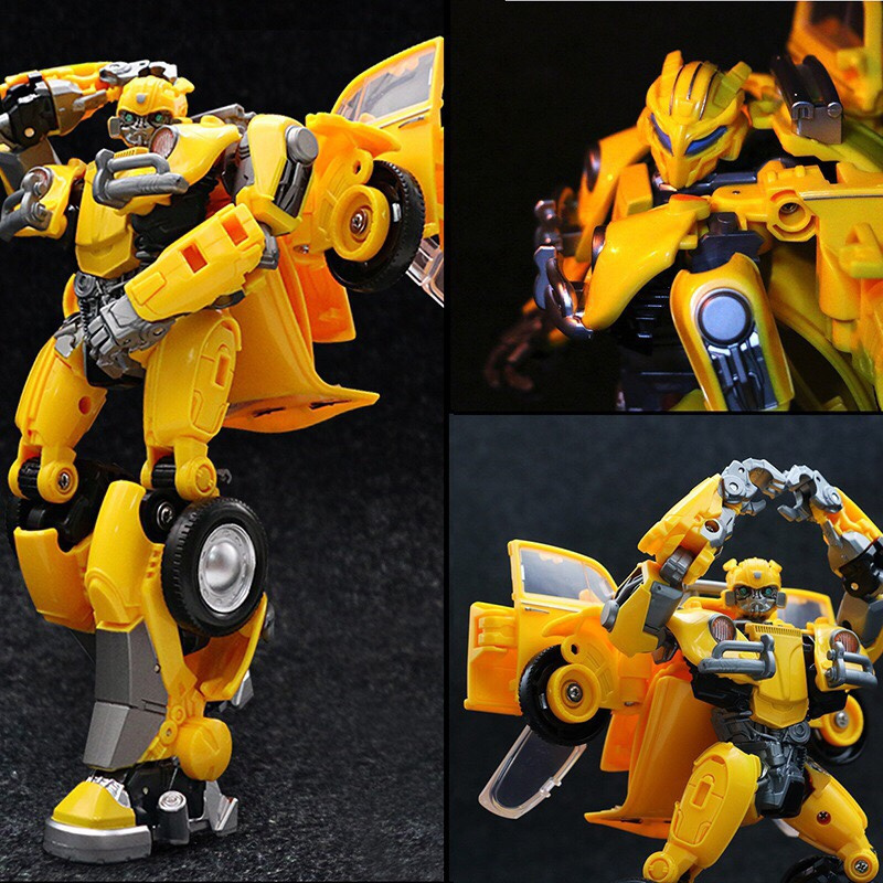 BMB Model Beatle Car of Oversized Yellow bee Bug Transformation Deformation Robot Toys  Figure Toy Movie Character for Adult