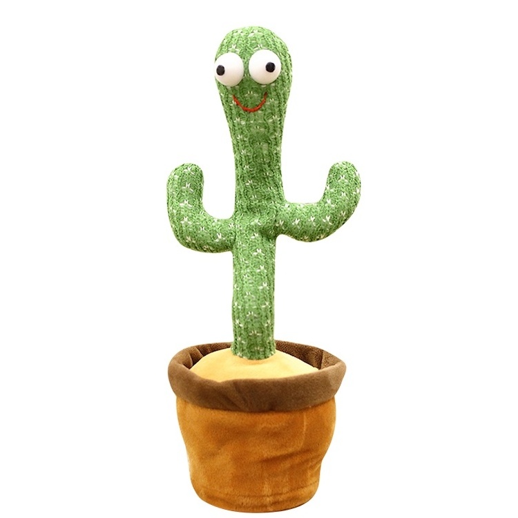 New design Soft Plush Electric Toys Stuffed Dancing Singing Cactus