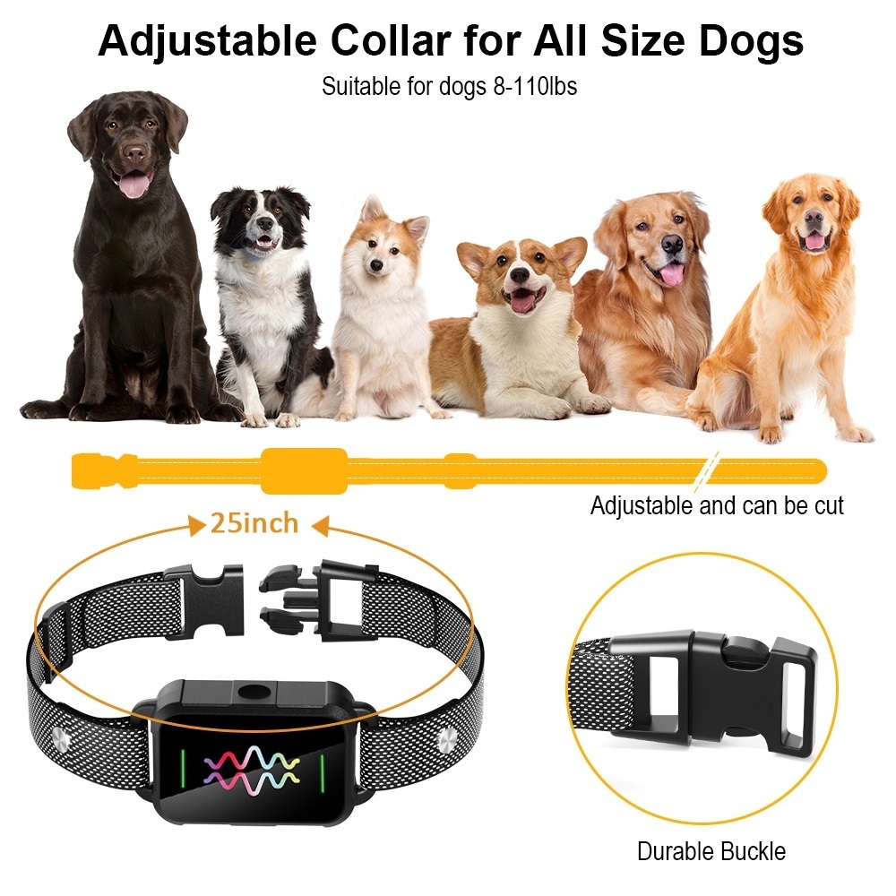 3500FT IP67 Waterproof Rechargeable Remote Control Electric Shock Training Dog Collar