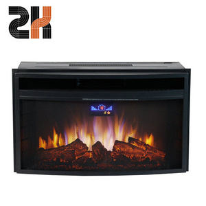 30 inch multicolor flame vertical decorative blue LED rotating screen floating fireplace