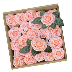 Factory direct wholesale flowers artificial plastic artificial flowers wedding decor roses