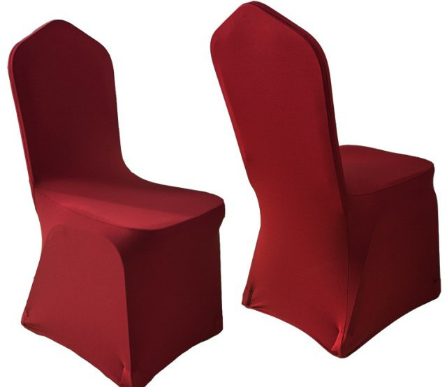 Spandex beach chair cover in china burgundy wedding chair cover