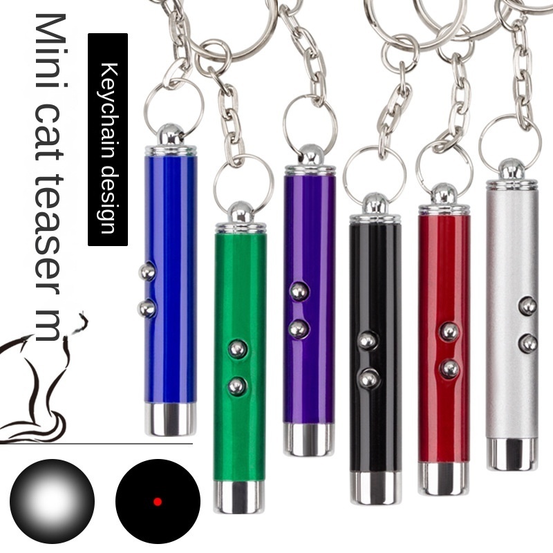 MINICAT TOYS laser pointer ring flashlight fun dog stick pet light LED