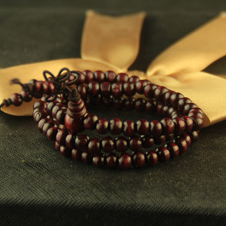 Red Sandalwood Wooden 68mm Beads Wholesale 108 Bracelets Multi-Circle Beads Men and Women Bracelet for Couple Small Jewelry