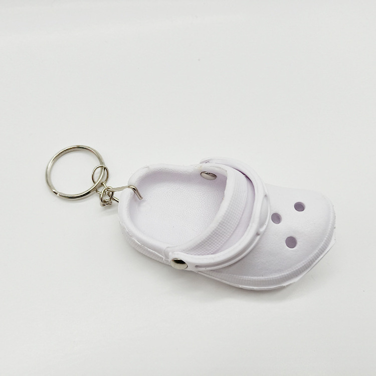 Wholesale of new mini slippers, perforated shoes, small shoe keychains