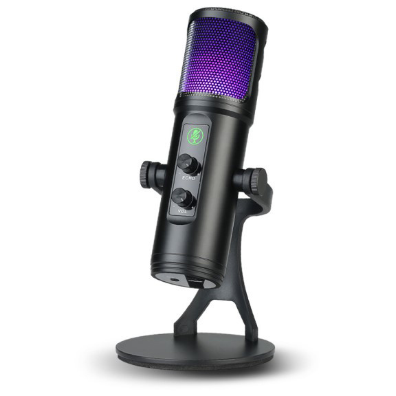 HIgh Quality Cardioid Mic Equipment RGB USB Condenser Microphone for Podcasting Recording Live Streaming Gaming