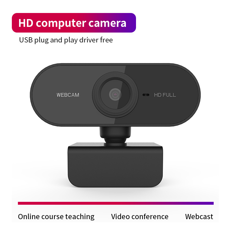 HD 1080P Webcam Mini Computer PC WebCamera with Microphone Rotatable Cameras for Live Broadcast Video Calling Conference Work