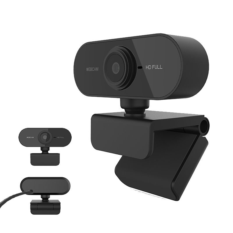 HD 1080P Webcam Mini Computer PC WebCamera with Microphone Rotatable Cameras for Live Broadcast Video Calling Conference Work