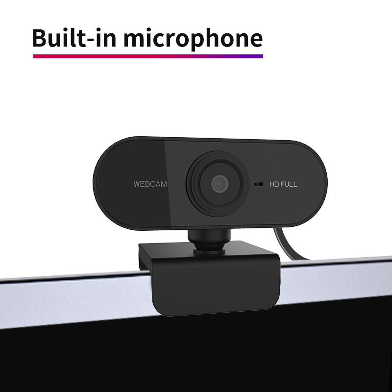 HD 1080P Webcam Mini Computer PC WebCamera with Microphone Rotatable Cameras for Live Broadcast Video Calling Conference Work