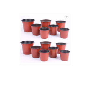 Plastic Flower Pot Garden Gallon Pots 1 / 2 / 2.5 / 3 / 5 / 7 / 9 / 12 Double Color Flower Pots