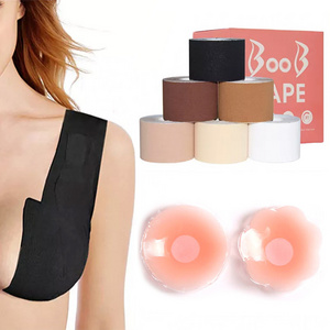 Waterproof sticky Boobtape Roll Breast bra Lift Up Bra boobTape Pasties Reusable Up lift Breasts Boob Tape and nipple cover