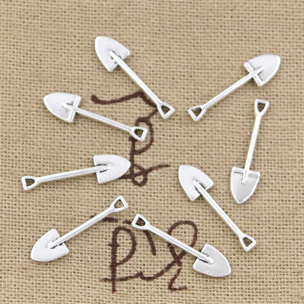 Charms shovel spade gardening 19x5mm Antique Silver Color Pendants Making DIY Handmade Tibetan Finding Jewelry