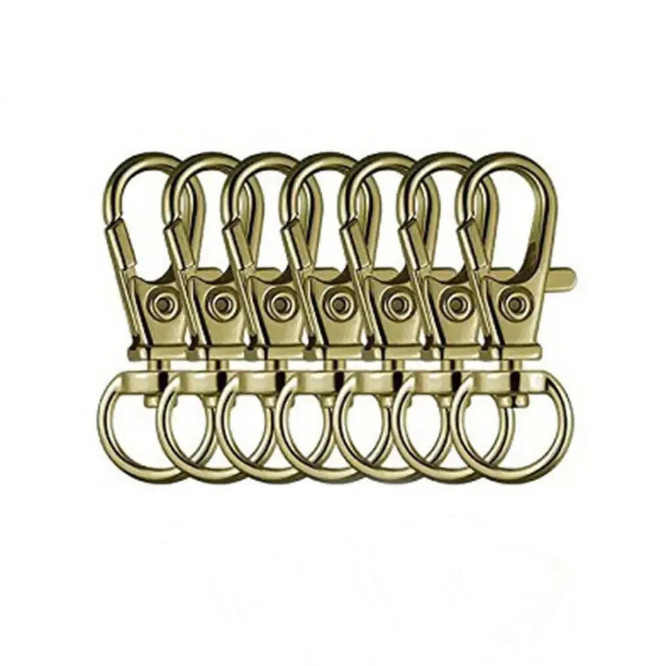 High Quality Snaps Hooks Clips Zinc Alloy Keychain Clasp Clip Snap Hook Black Lobster Clasp Mini Swivel Snap Hook for Bag