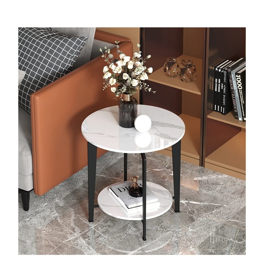 Nesting Table Round Shape marble Top Iron Table Decor Metal Furniture For Living Room Simple And Attractive Look At Best Prices