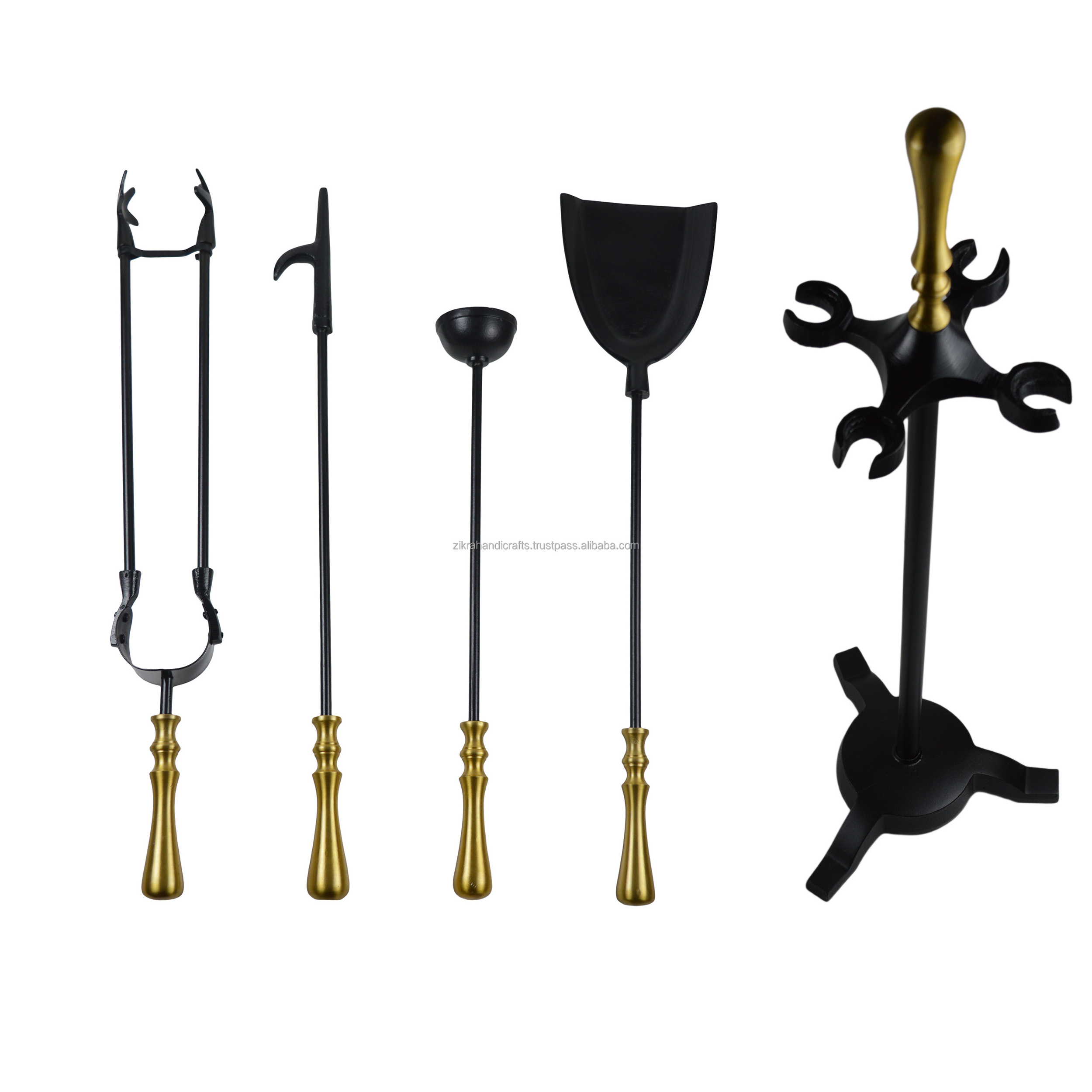 High Quality Fireplace Tool Sets Firewood Tong Fireplace Poker Brush Shovel Fireside Kits Fire Pit Tools Indoor Outdoor Decor