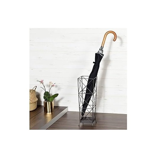 High Selling 2023 New design home shopping mall large capacity umbrella storage rack metal umbrella stand holder with hooks