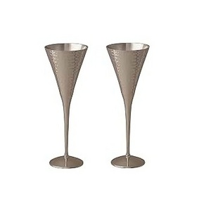 Hammered Stainless Steel Wine Goblet Manufacturer Champagne Glasses Silver Plated Steel Wine Goblet Wholesale Supplier