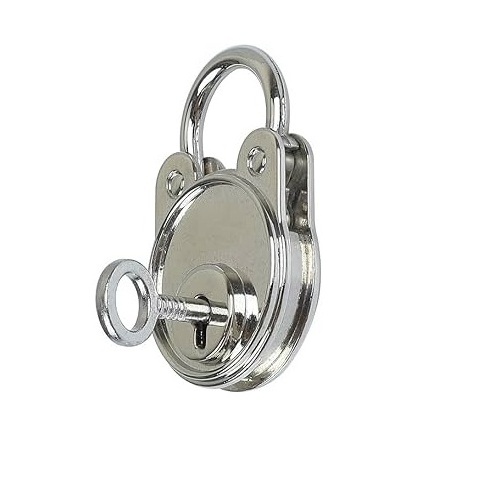 Top-Notch Pad Lock Antique finish Brass and Iron Lock with two keys customize door lock home office safety hardware fitting