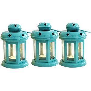 Wholesale Salsa Lanterns Multiple Painted Metal Combo Lamp And Candle Lanterns Standard Colored Tea Light Holder Lanterns