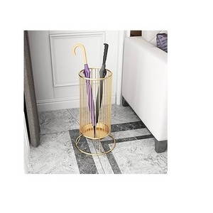 Metal Umbrella Stand Golden Color Decoration Fancy Luxury Manufacturer Top Quality Standard Antique Umbrella Stand