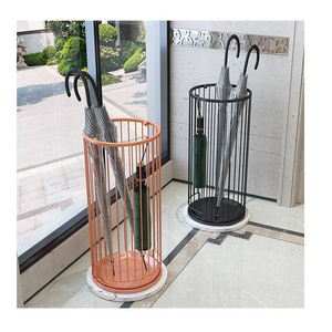 Top Selling 2023 Top design home shopping mall large capacity umbrella storage rack metal umbrella stand holder with hooks