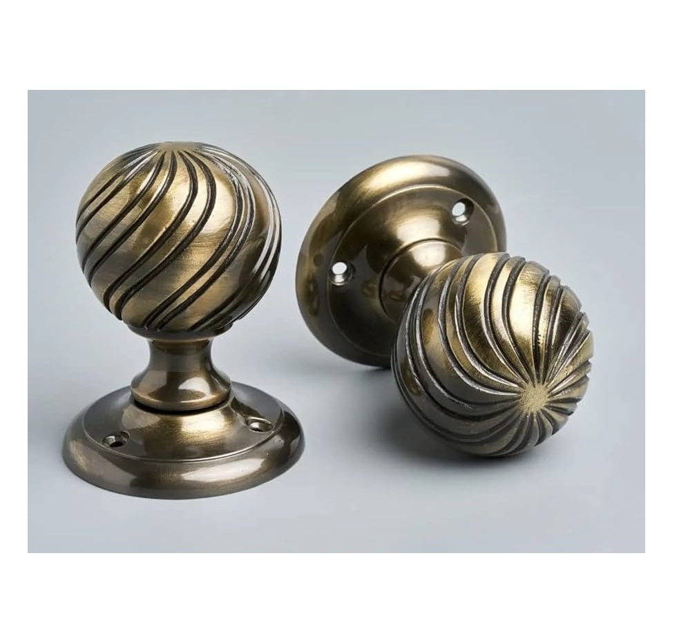 Captivating Look Brass Door Knobs Handmade Heavy Victorian Door Knob Hardware Polished Fancy Door Furniture