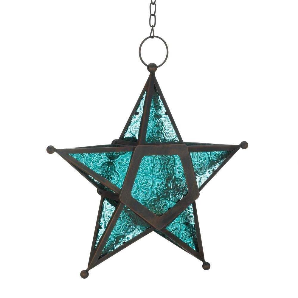 Indoor Home Decor Hanging Lantern Best Selling Glass Star Lanterns Wedding Hanging Party Background Decorations