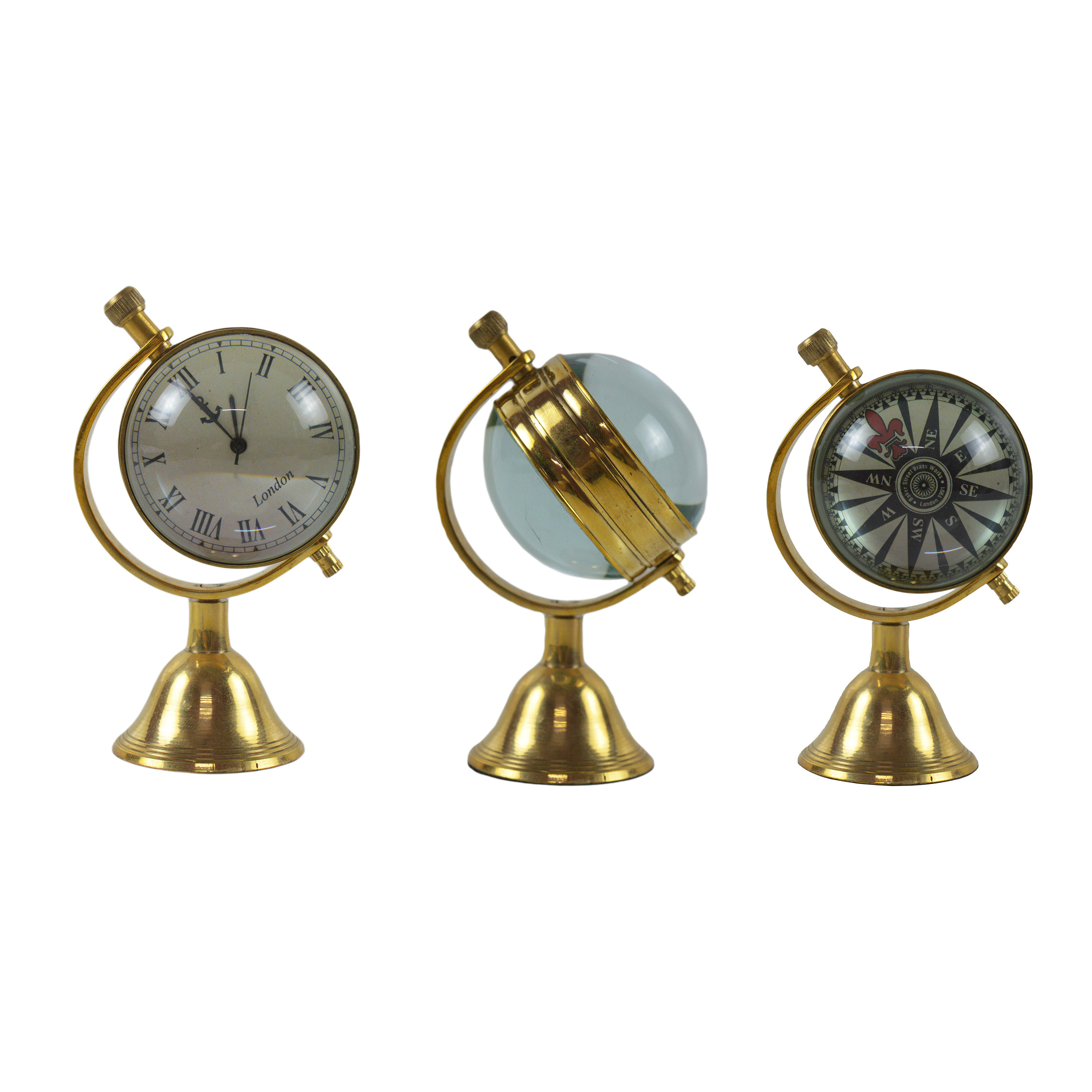 New Arrivals  Double Sided Table Clock and Compass Decorative Living Room Decoration Home And Office Table Decorations Clocks