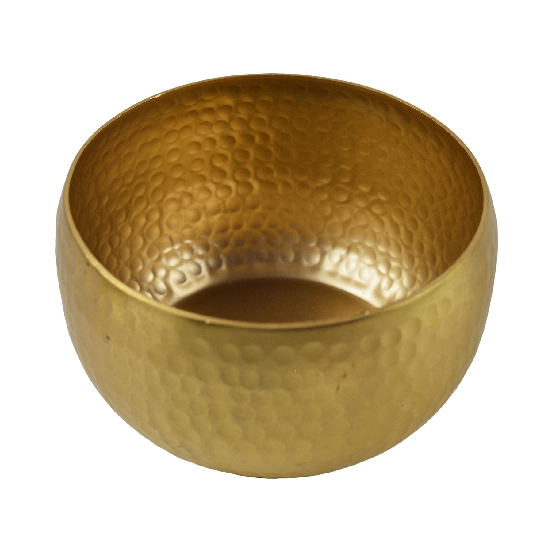 Solid Metal Handcrafted Hammered Snacks Bowl With Aluminium Metal And Gold Plated Finishing Design Table Ware At Lowest Price