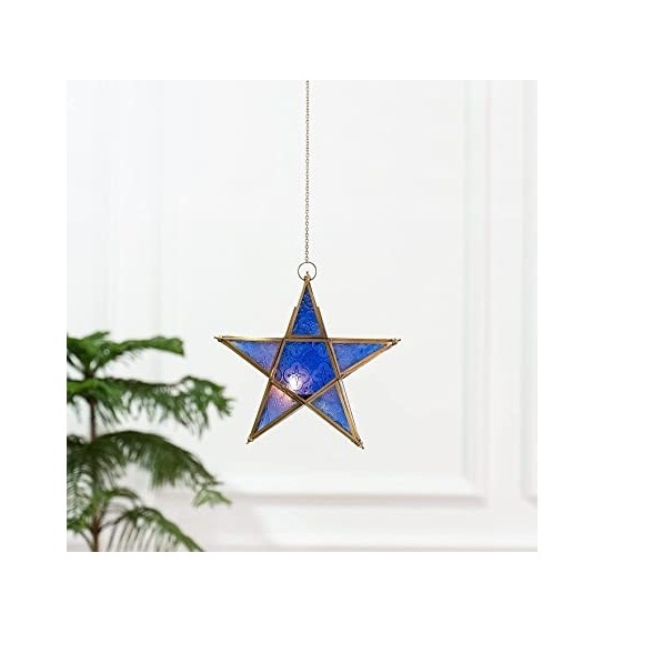 Indoor Home Decor Hanging Lantern Best Selling Glass Star Lanterns Wedding Hanging Party Background Decorations