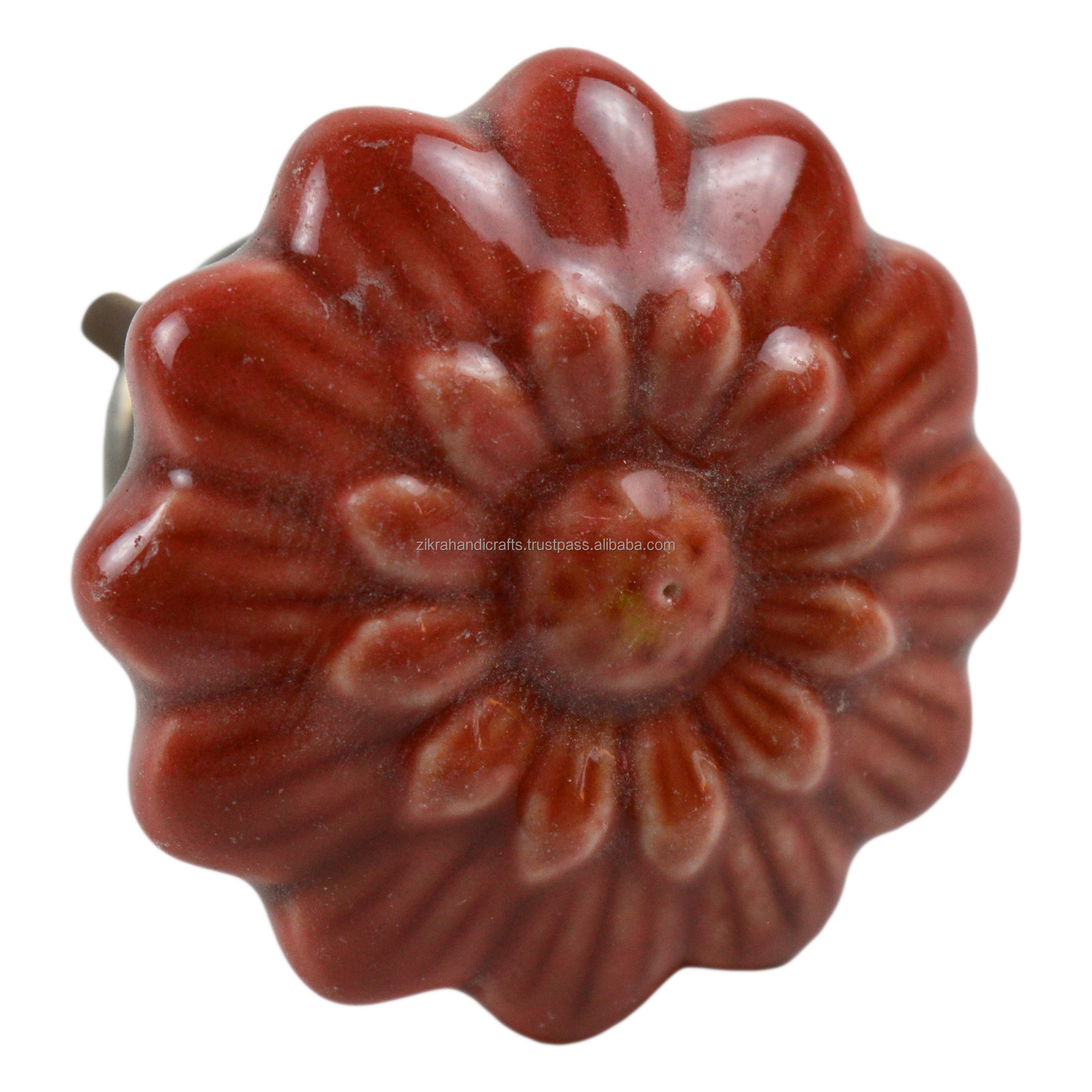 Fresh Quality Pulls & Handles Colored Designs Furniture Door Handle Antique Style Zinc Cabinet Handles Ceramic Knobs