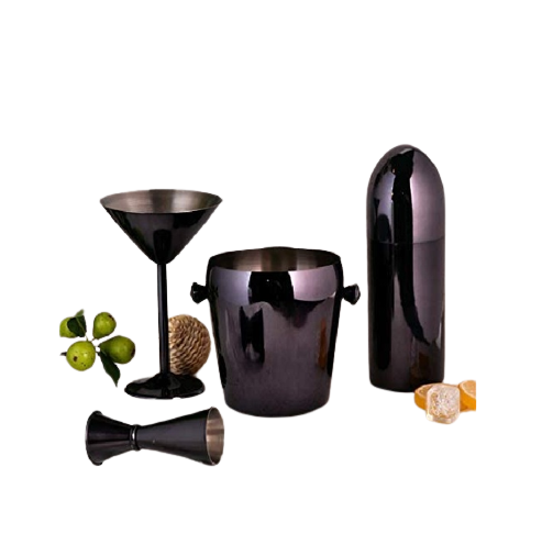 Vintage Black Powder Coated Steel Wine Goblet Manufacturer and Exporter New Arrival Steel Wine Goblet at Low Cost