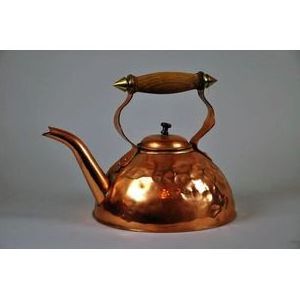 Wholesale Copper Square Shape Tea Kettle For Home Kitchen Tableware Decorative Coffee And Tea Kettle Pot With Copper Handle