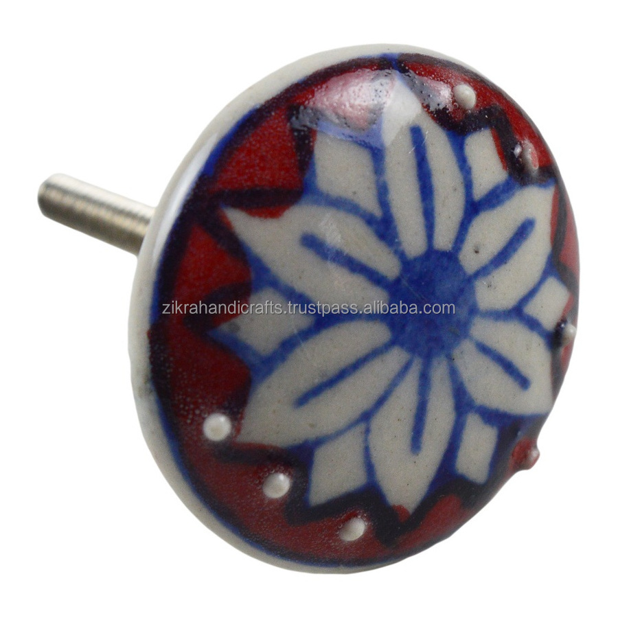 Round Ceramic Knobs Furniture Cabinet Handles Multiple Finishing Design Cupboard Drawer Pulls & Handles Best Designs Knobs