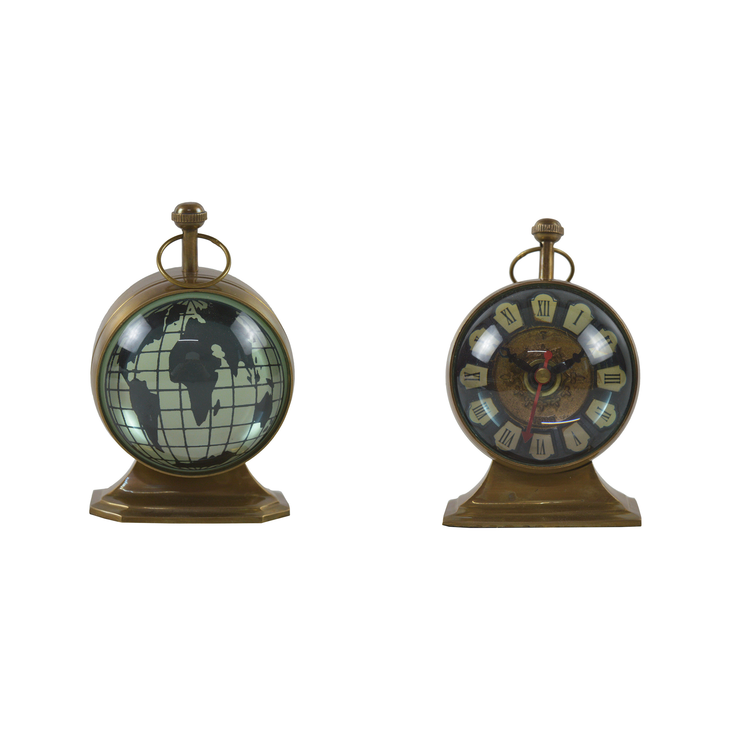 New Arrivals  Double Sided Table Clock and Compass Decorative Living Room Decoration Home And Office Table Decorations Clocks