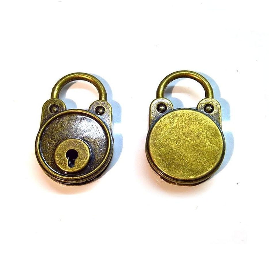 Antique Designs Top Quality Antique Pad Lock Key Stylish Door Locks With 2 Keys Working Condition Use for security Cheap Price