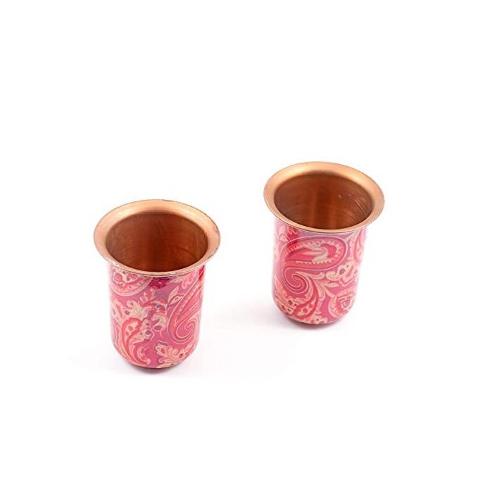 Fully Hammered Shot Glasses Wine Coolers Pure Quality Famous Iceland Copper Metal Shot Glass Tourist Souvenir Bar Design