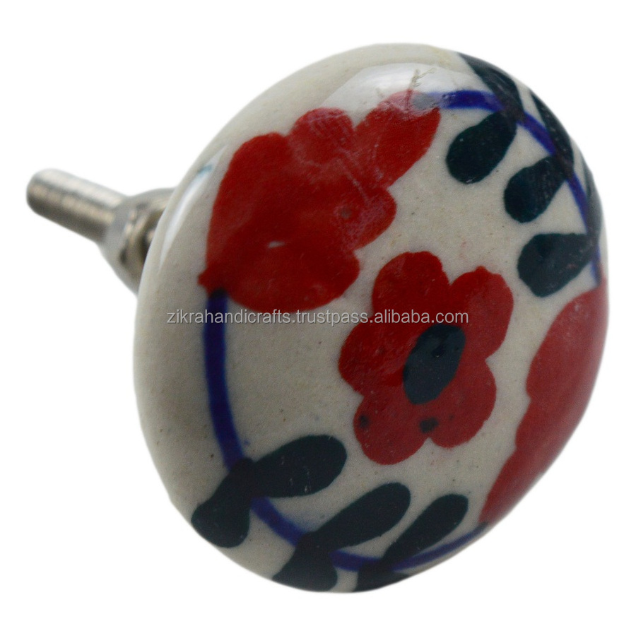 Round Ceramic Knobs Furniture Cabinet Handles Multiple Finishing Design Cupboard Drawer Pulls & Handles Best Designs Knobs