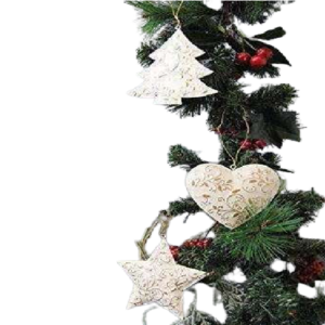 Top On Demand Christmas Tree Decoration Metal Hanging Star/Heart Ornament Hanging Decor Made In India