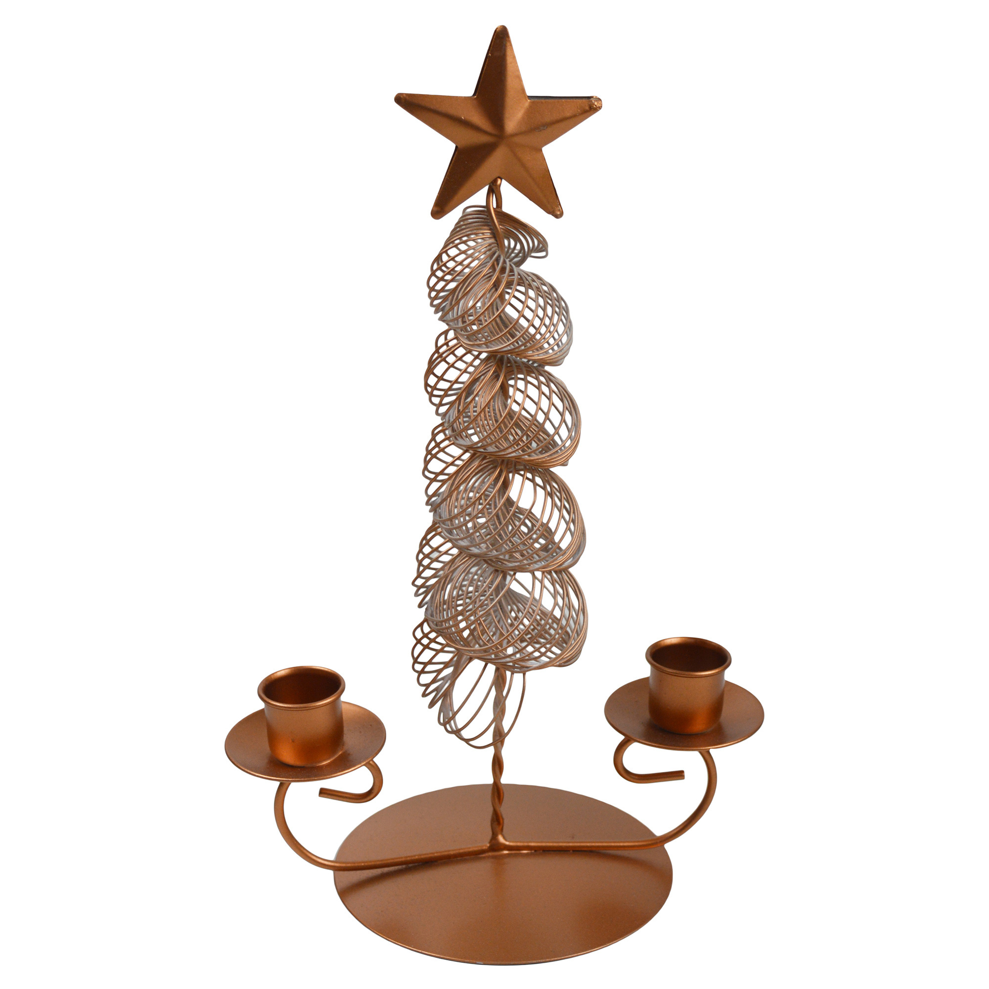 Vintage Candle Holder Christmas Tree Design Metal T-Light Holder In Multiple Finishing For Home Hotel Restaurant Wedding Design